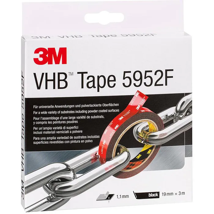 3M-5952F-19 Klebeband VHB TAPE doppelseitig STARK schwarz