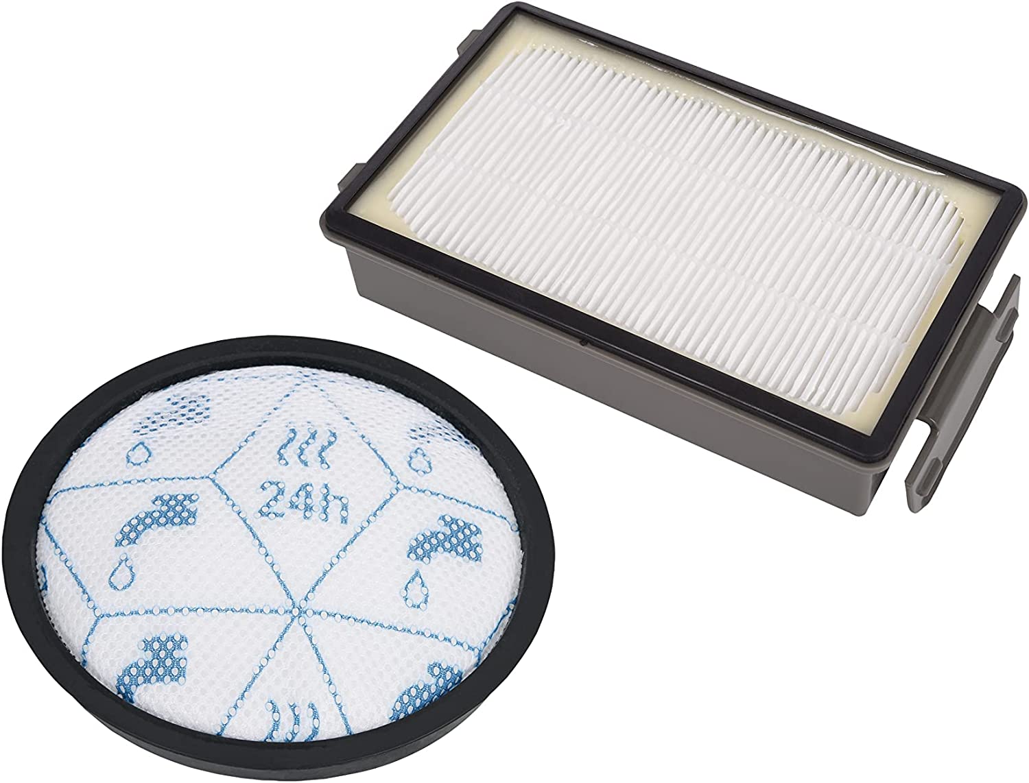 Rowenta ZR007700 Filter Kit für X-Ô-Staubsauger Modelle | geeignet für: IX7757, IX7767 und IX7777 | bestehend aus 1x Schaumstofffilter und 1x Hochfiltrationsfilter | Schwarz/Weiß